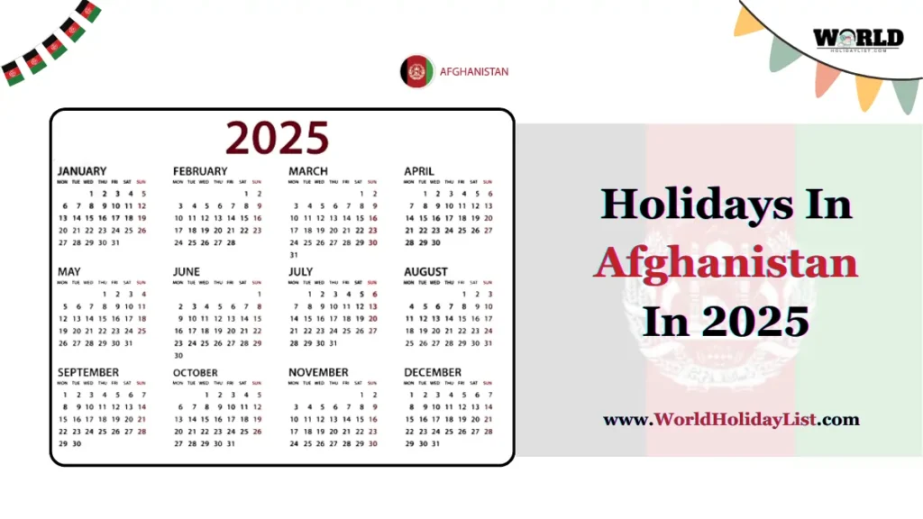 Holidays In Afghanistan In 2025