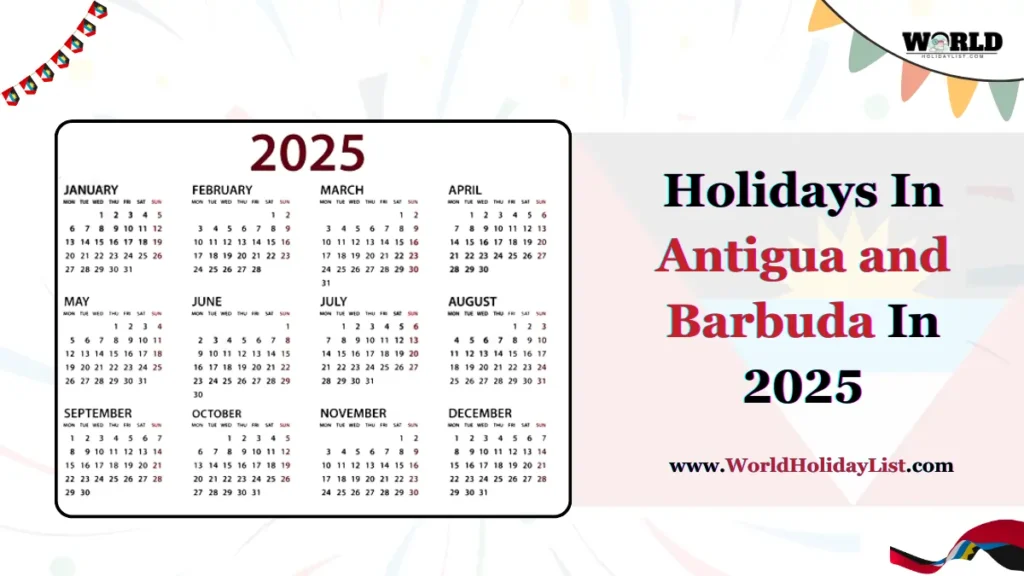 Holidays In Antigua And Barbuda In 2025