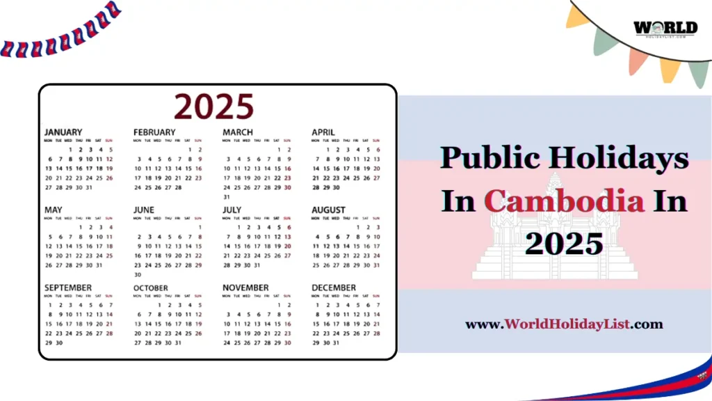 Public Holidays In Cambodia In 2025