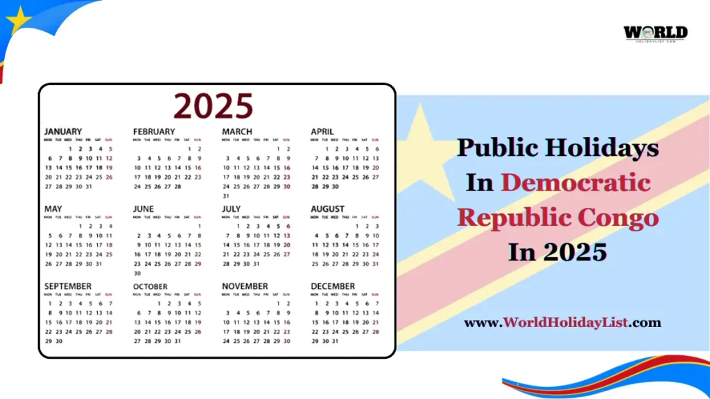 Public Holidays In Democratic Republic Congo In 2025