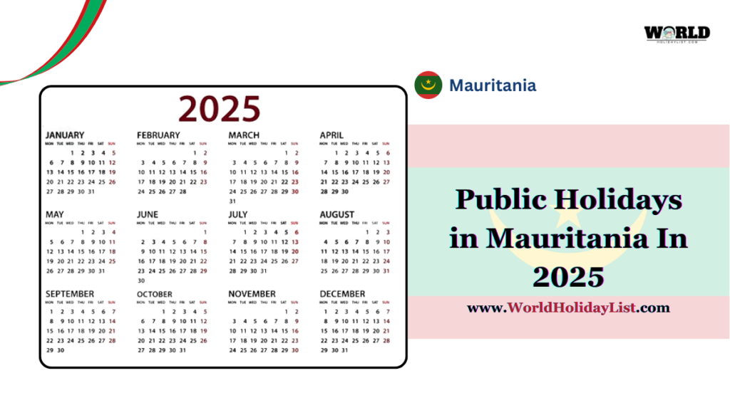 Public Holidays in Mauritania In 2025