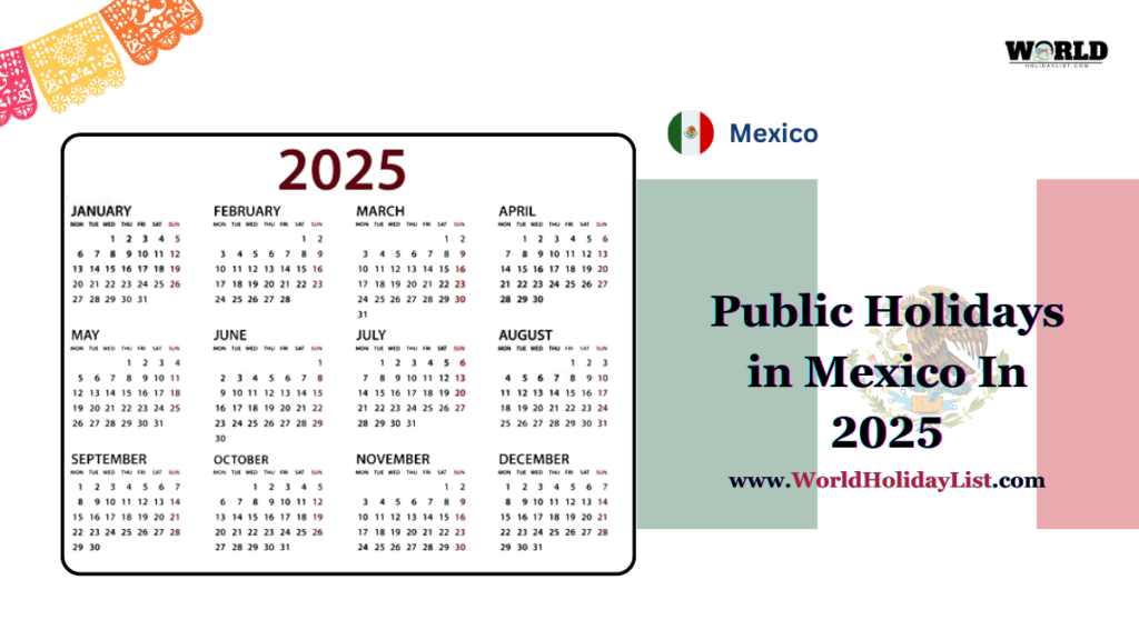 Public Holidays in Mexico In 2025