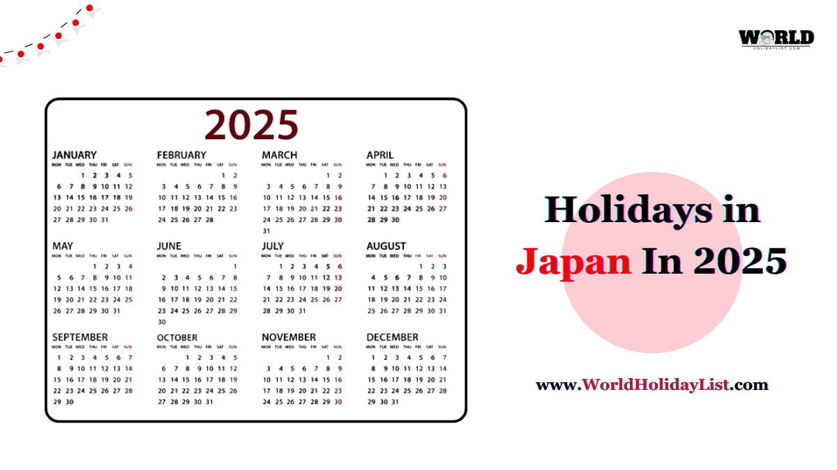 Holidays in Japan In 2025