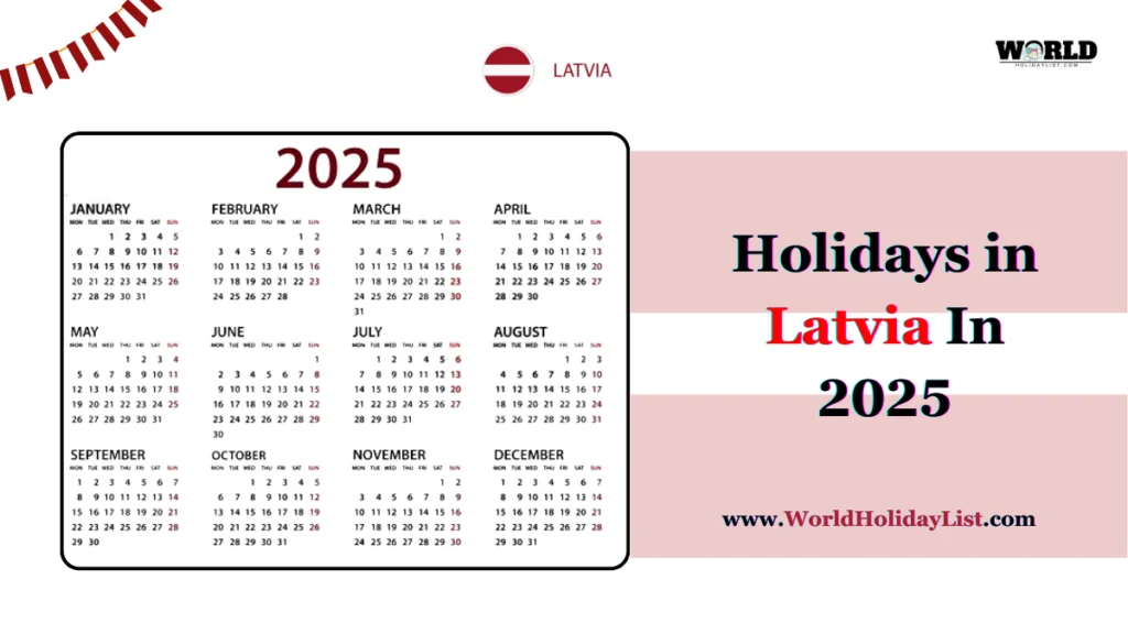 holidays in latvia in 2025