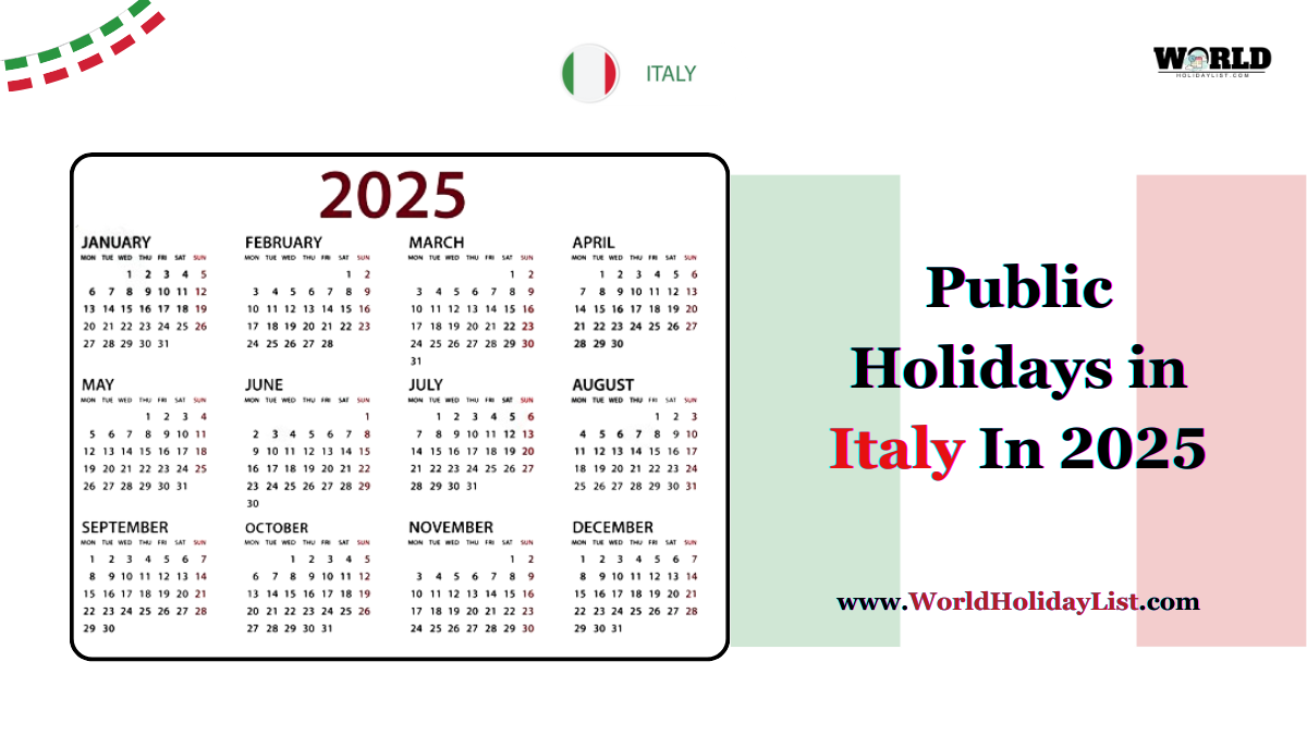 Public Holidays in Italy In 2025