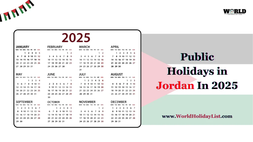 public holidays in Jordan in 2025