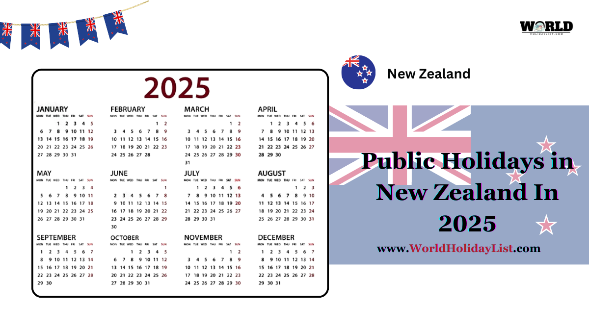 Public Holidays in New Zealand In 2025