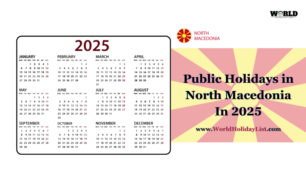 Public Holidays in North Macedonia In 2025