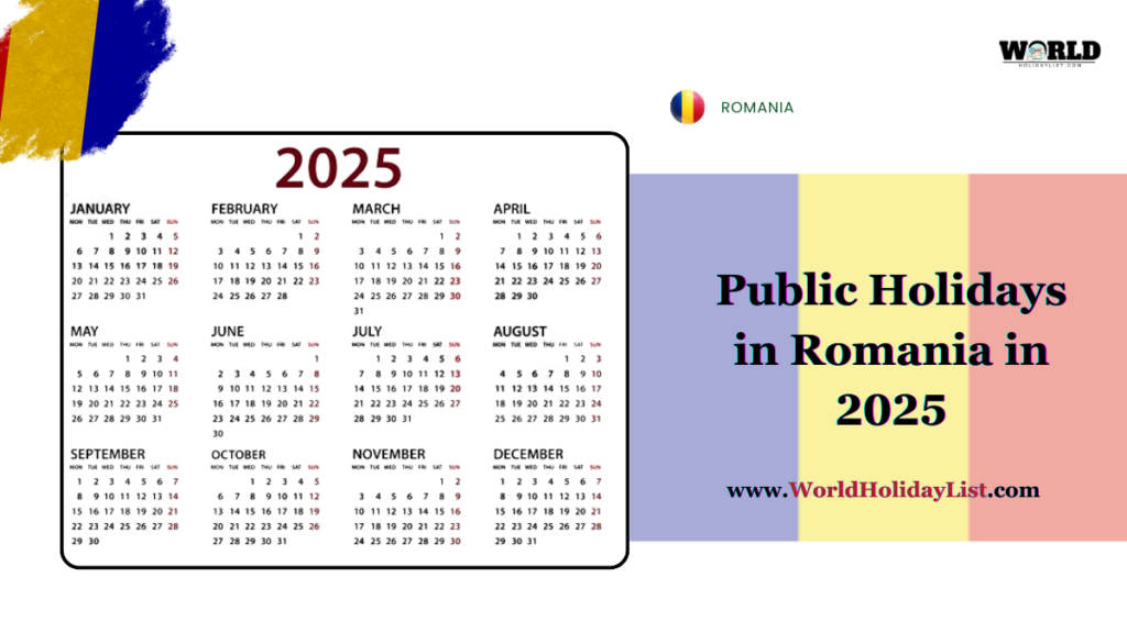 Public Holidays in Romania in 2025